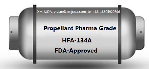 Sovutgichli inhaler shishasi uchun Pharma Air Tetrafluoro Ethan 134a gazi